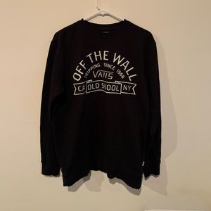 Mens vans pull over crew neck sweatshirt
